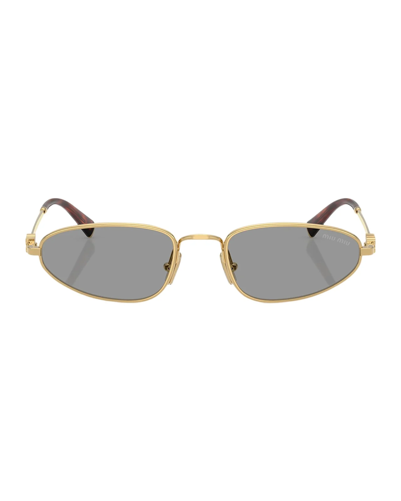 Logo Metal Oval Sunglasses