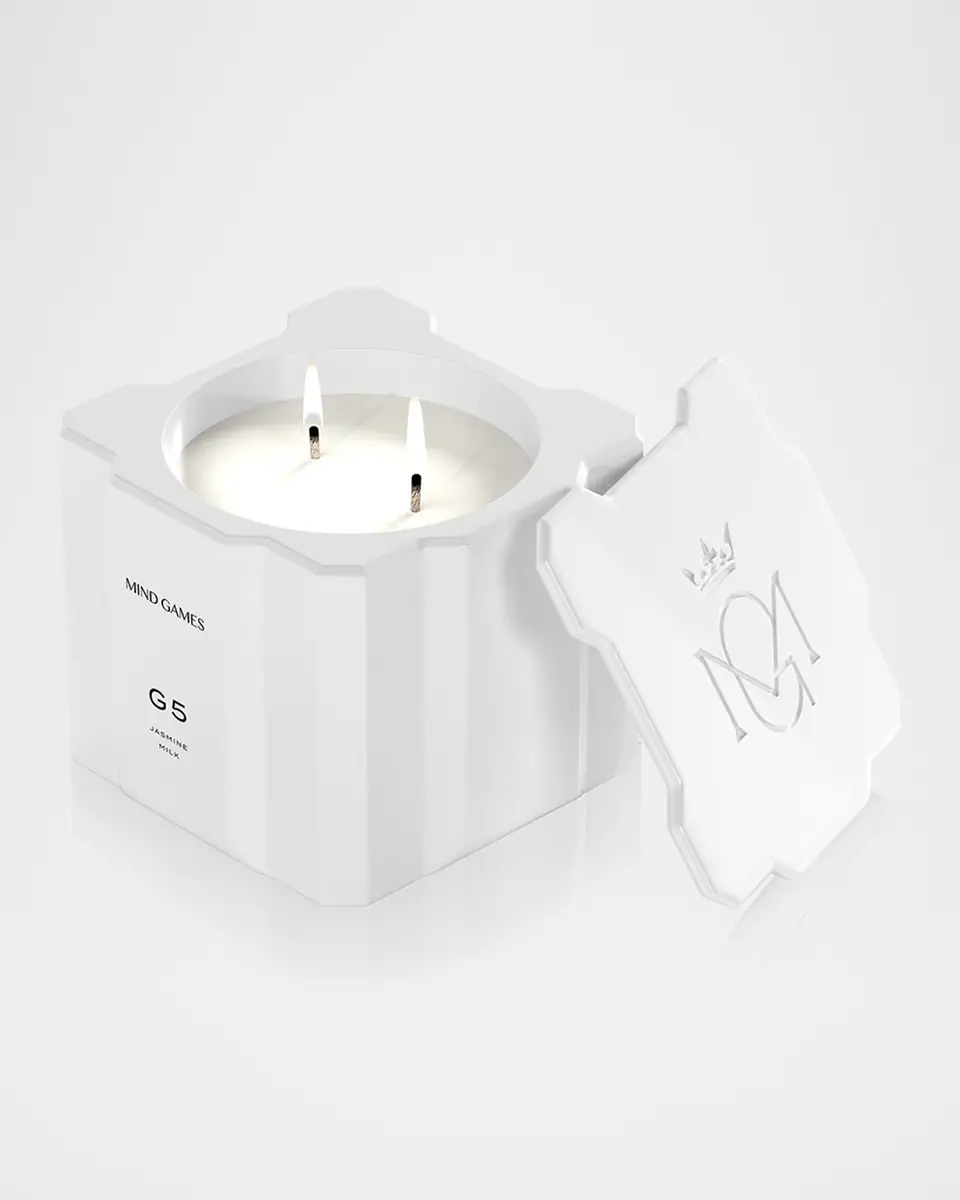Mind Games G5 White Knight Jasmine Milk Luxury Candle, 10 oz. | Thumbnail 2 Mind Games G5 White Knight Jasmine Milk Luxury Candle, 10 oz. | Thumbnail 2