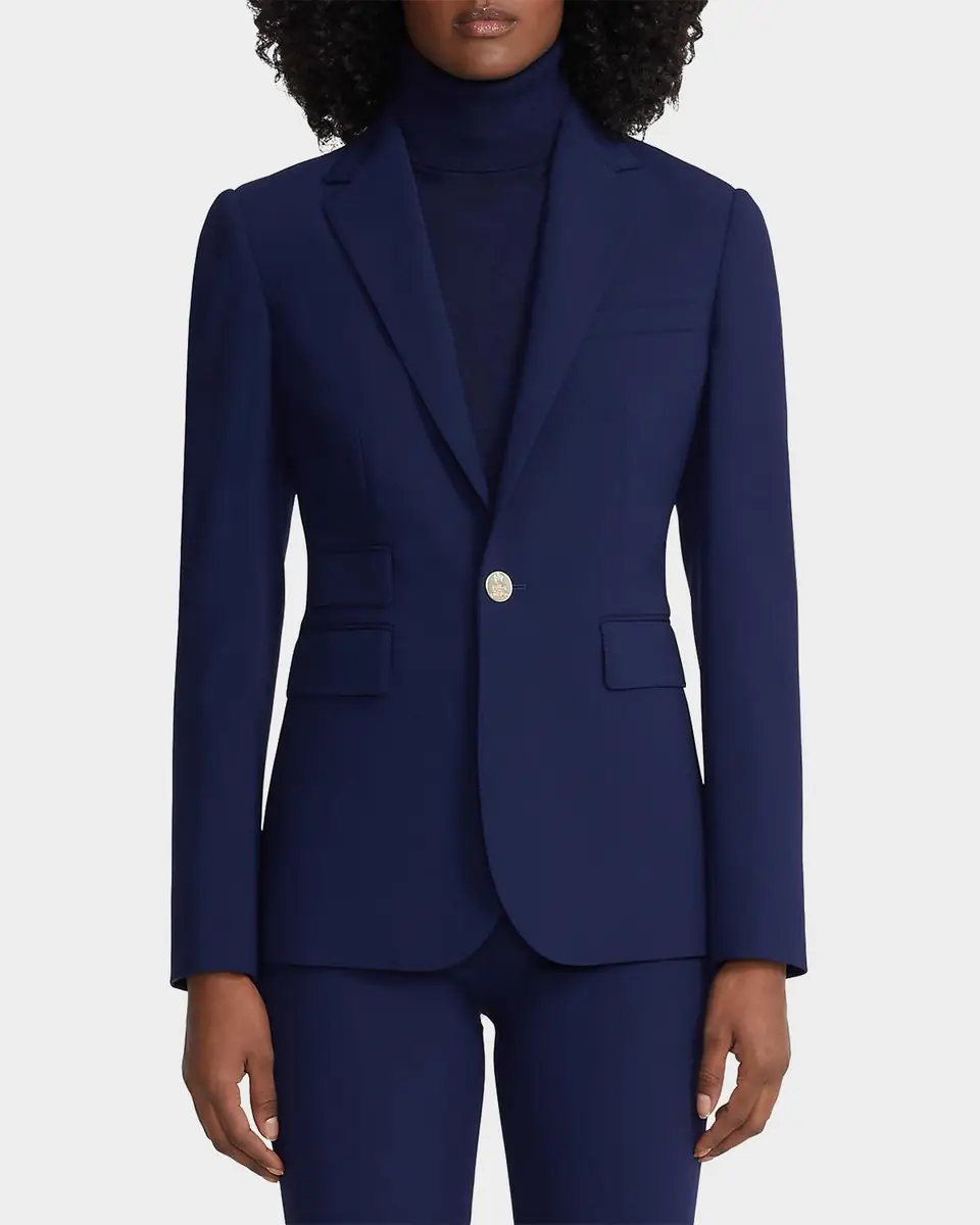 Ralph Lauren Collection Parker Wool Crepe Jacket | Thumbnail 4 Ralph Lauren Collection Parker Wool Crepe Jacket | Thumbnail 4