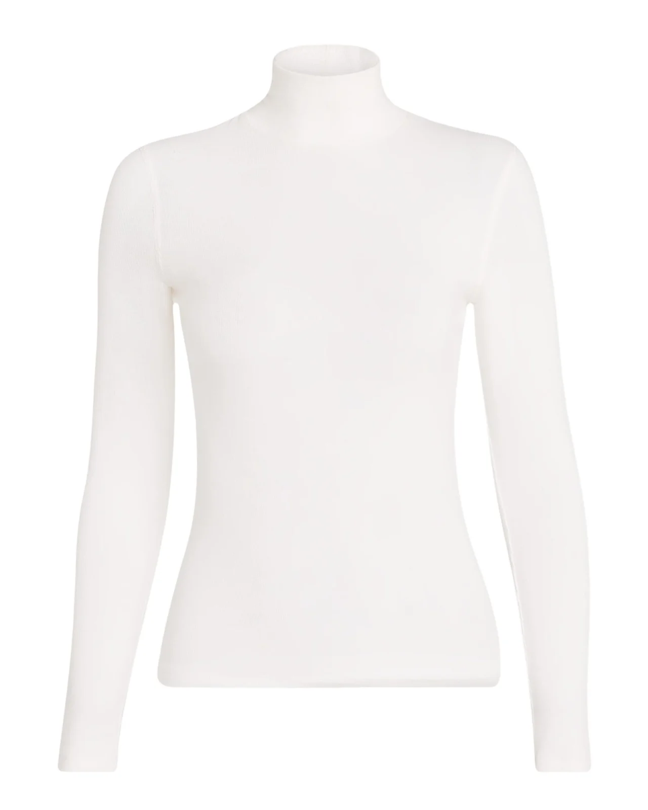 Frame Ribbed Turtleneck Top