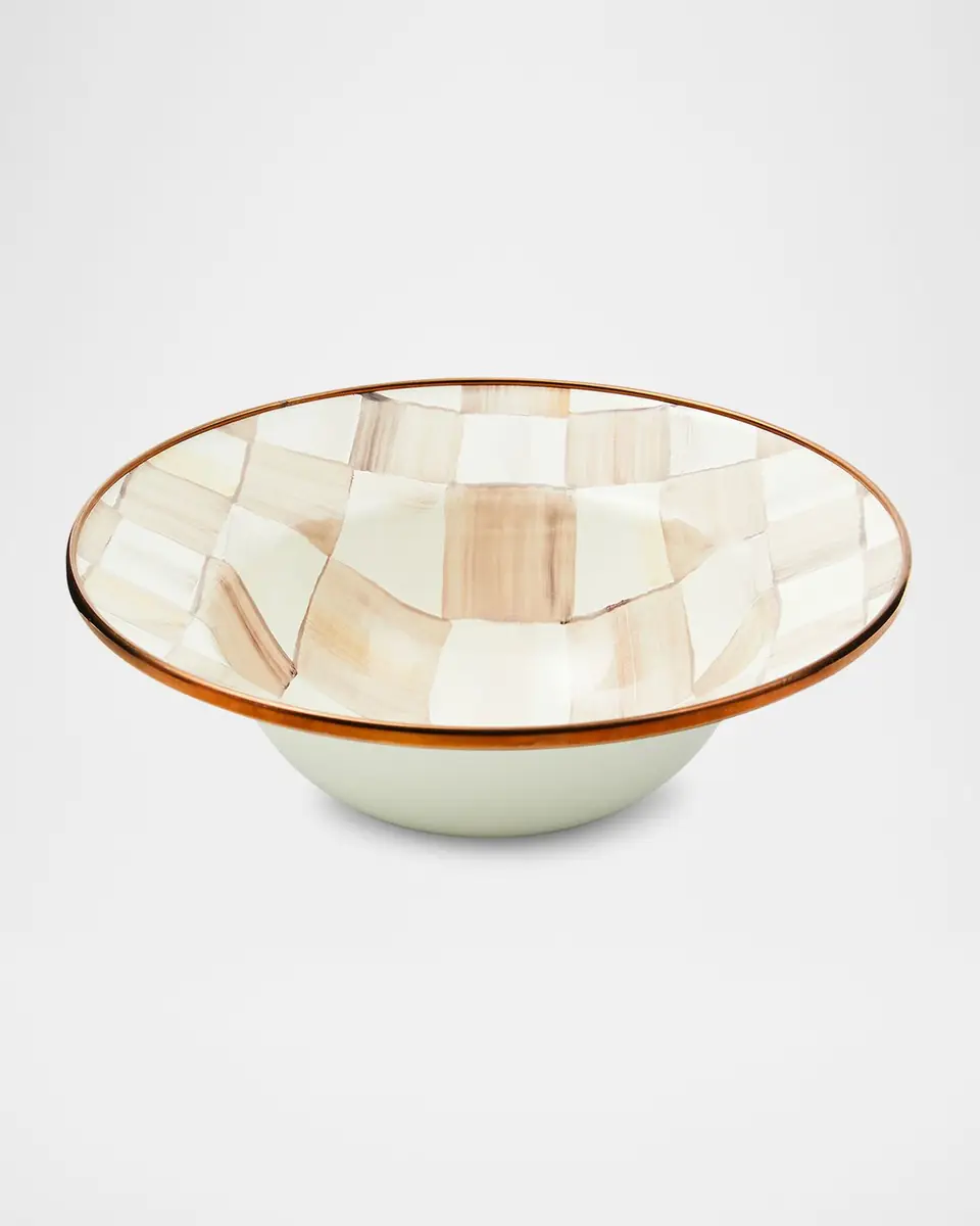 MacKenzie-Childs Mocha Check Breakfast Bowl | Thumbnail 2 MacKenzie-Childs Mocha Check Breakfast Bowl | Thumbnail 2