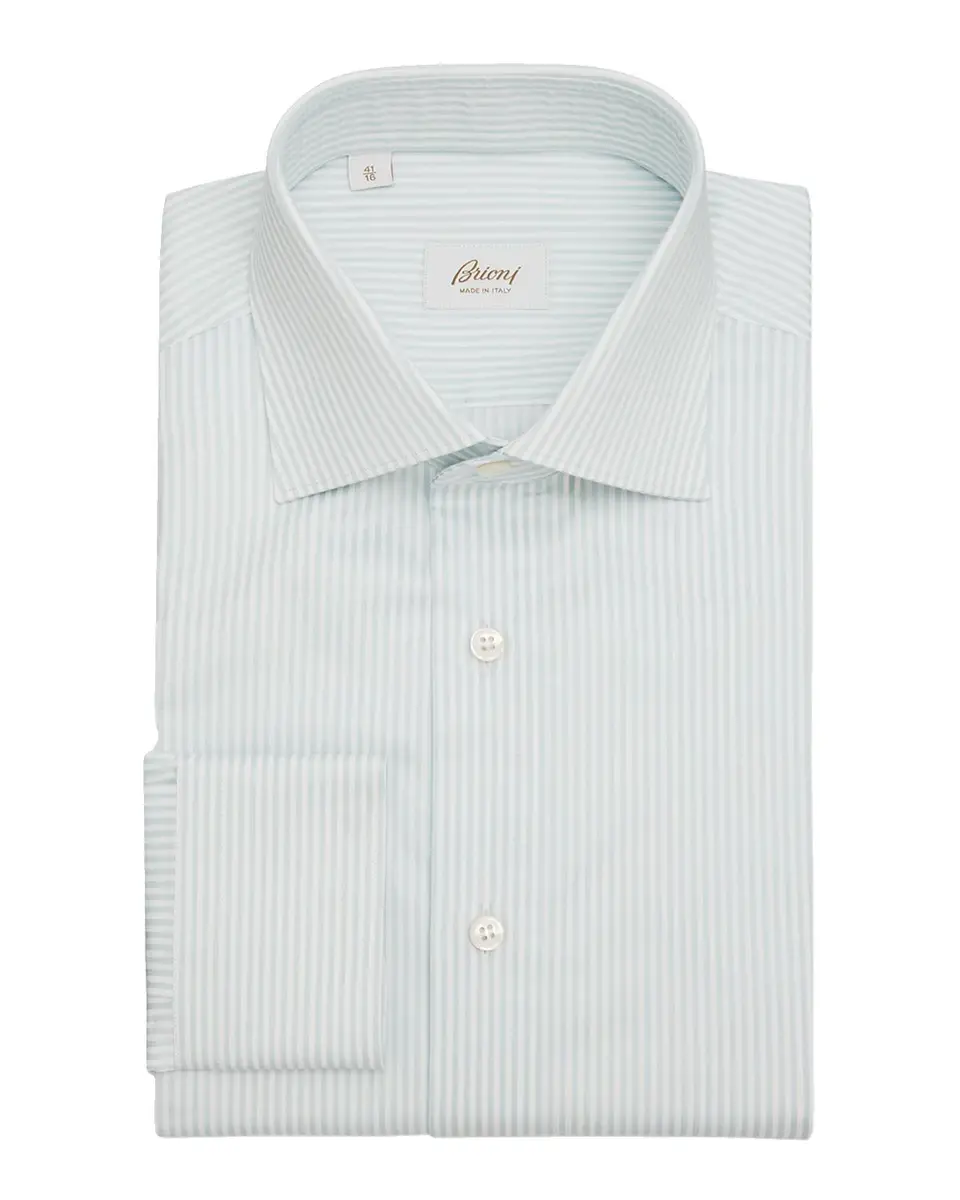 Brioni Men's Cotton Bengal Stripe Dress Shirt | Thumbnail 3 Brioni Men's Cotton Bengal Stripe Dress Shirt | Thumbnail 3