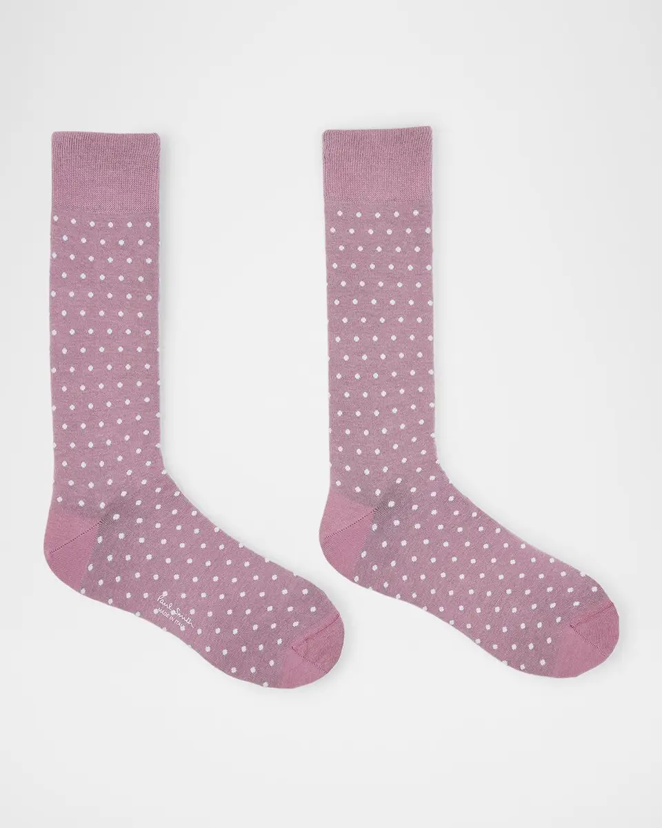 Paul Smith Men's Jeremy Polka Dot Crew Socks | Thumbnail 2 Paul Smith Men's Jeremy Polka Dot Crew Socks | Thumbnail 2