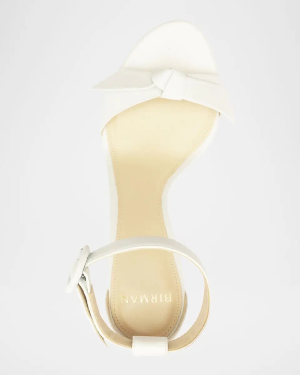 Alexandre Birman Clarita Leather Bow Ankle-Strap Sandals | Thumbnail 5