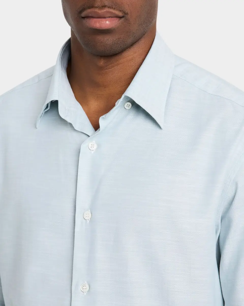 Brioni Men's Cotton Twill Sport Shirt | Thumbnail 5