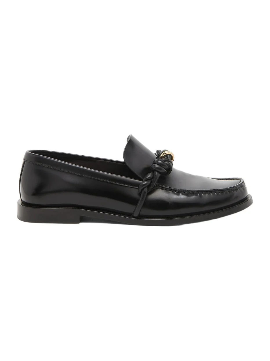 Jil Sander Women's Braided-Design Leather Loafers