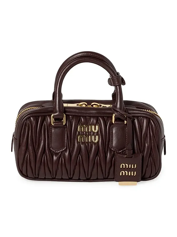 Women's Arcadie Matelassé Nappa Leather Top Handle Bag