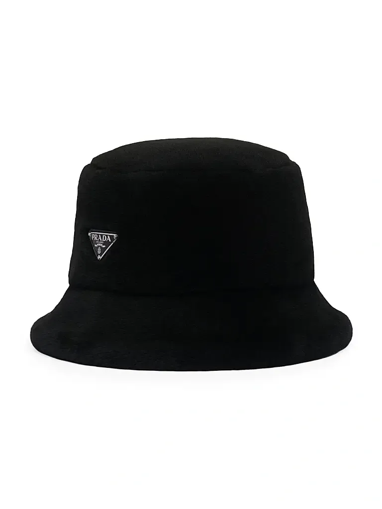 Prada Men's Shearling Bucket Hat