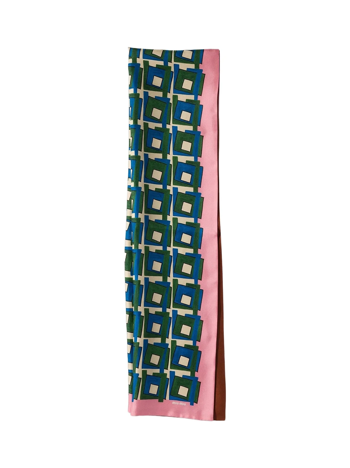 Miu Miu Women's Printed Silk Scarf