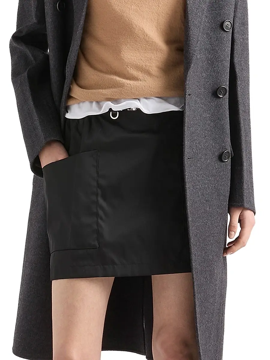 Prada Women's Re-Nylon Mini Skirt | Thumbnail 2 Prada Women's Re-Nylon Mini Skirt | Thumbnail 2