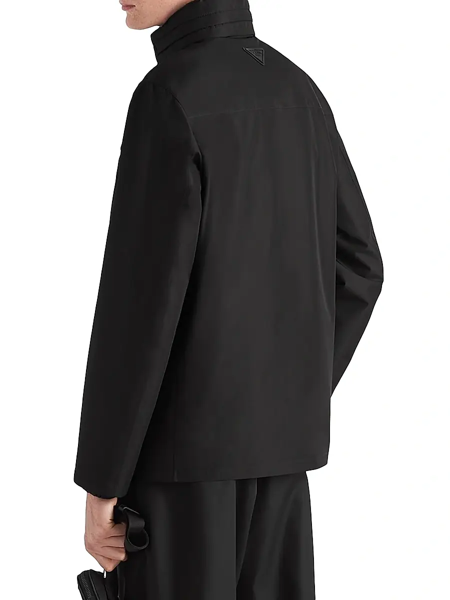 Prada Men's Technical Fabric Blouson Jacket | Thumbnail 3 Prada Men's Technical Fabric Blouson Jacket | Thumbnail 3
