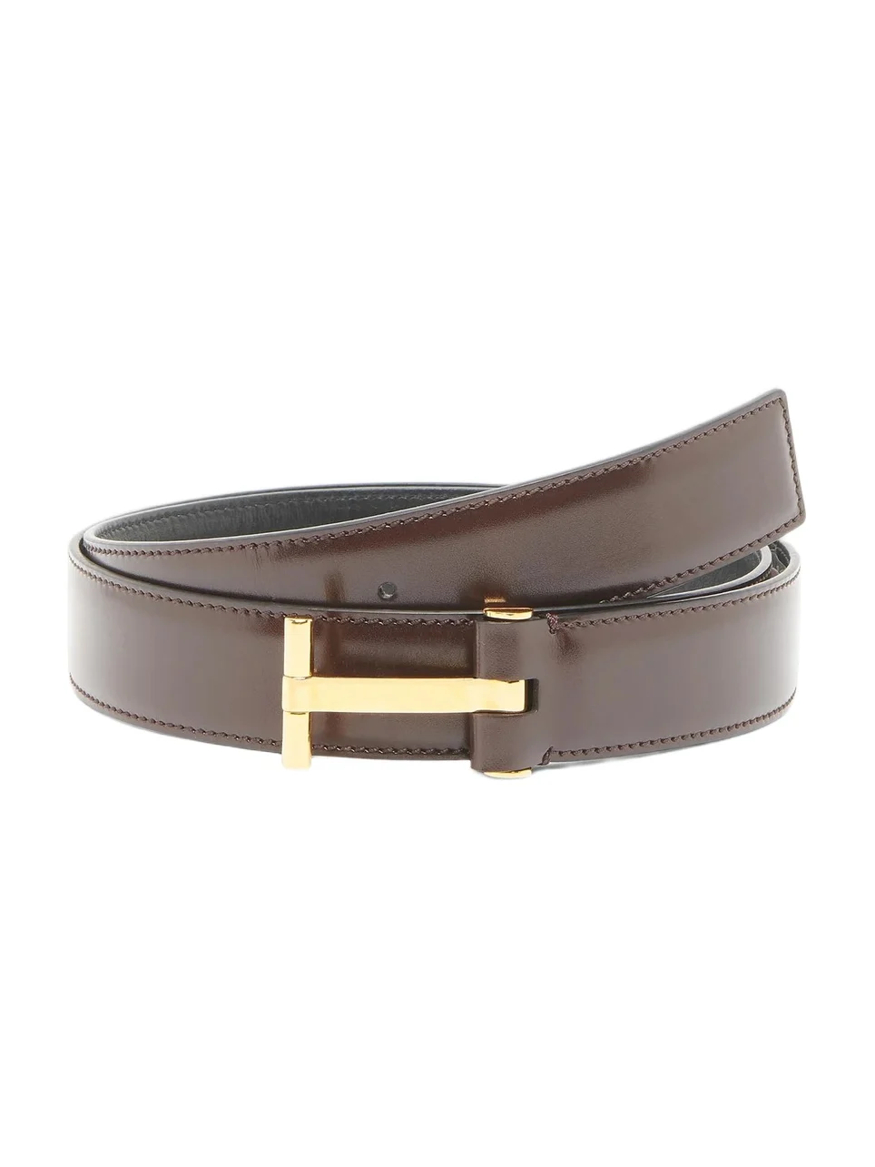 Tom Ford Men's Classic Leather T Belt