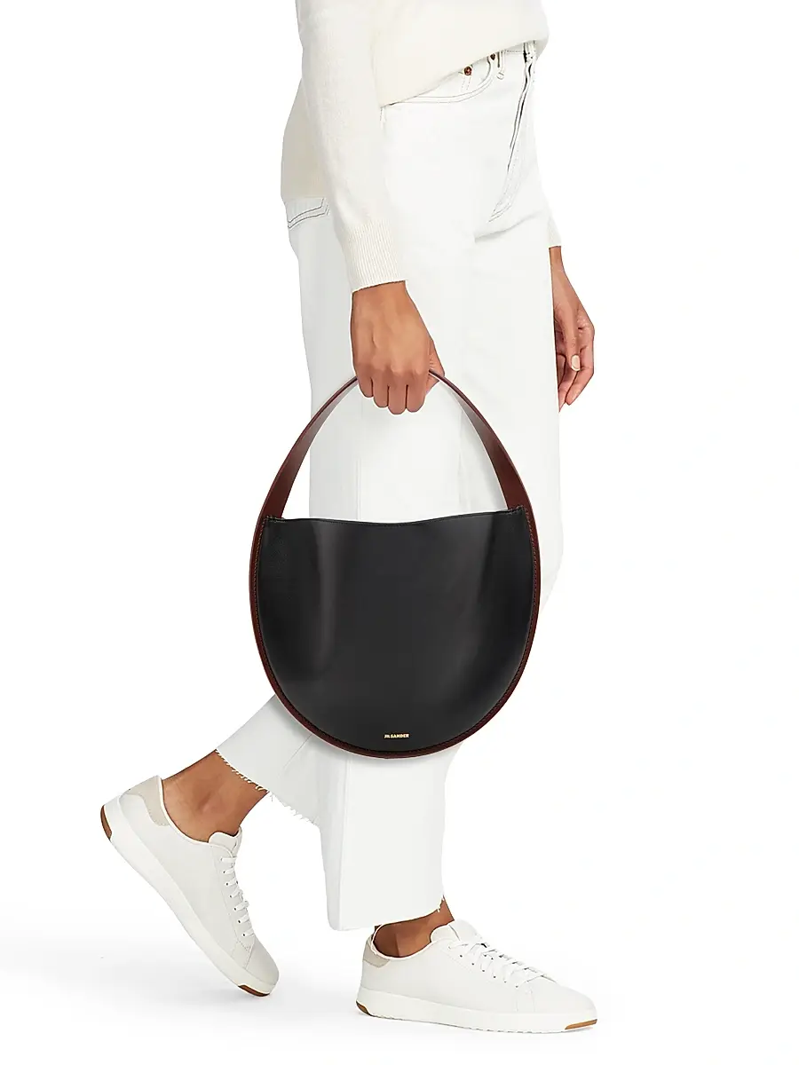 Jil Sander Women's Pivot Leather Hobo Bag | Thumbnail 2 Jil Sander Women's Pivot Leather Hobo Bag | Thumbnail 2