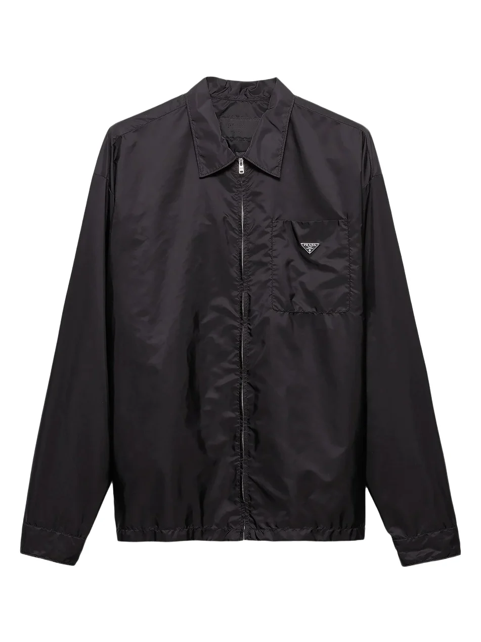 Prada Men's Re-Nylon Zipper Shirt