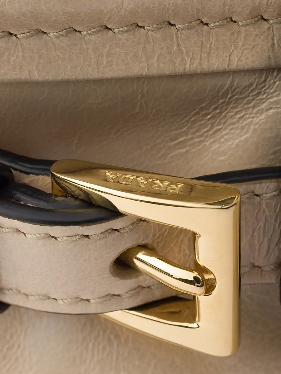 Prada Women's Bonnie Leather Mini Top Handle Bag | Thumbnail 9
