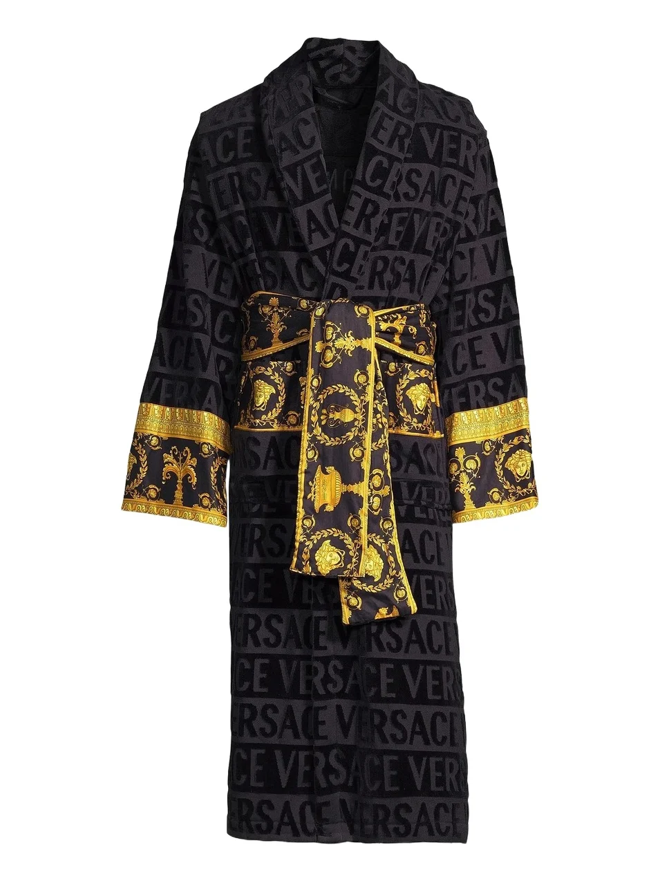 Men's Logo Baroque Bathrobe Men's Logo Baroque Bathrobe