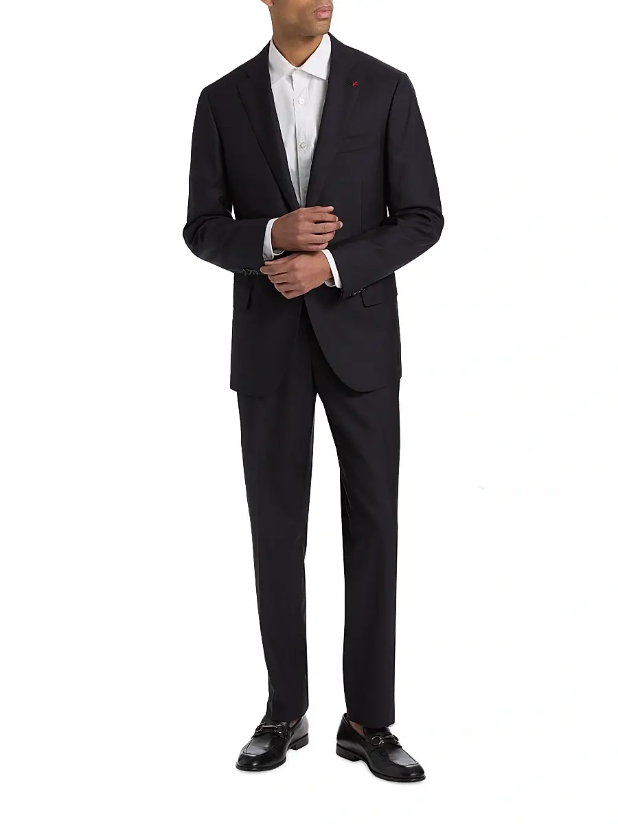 Isaia Men's Sanita Wool Suit | Thumbnail 2