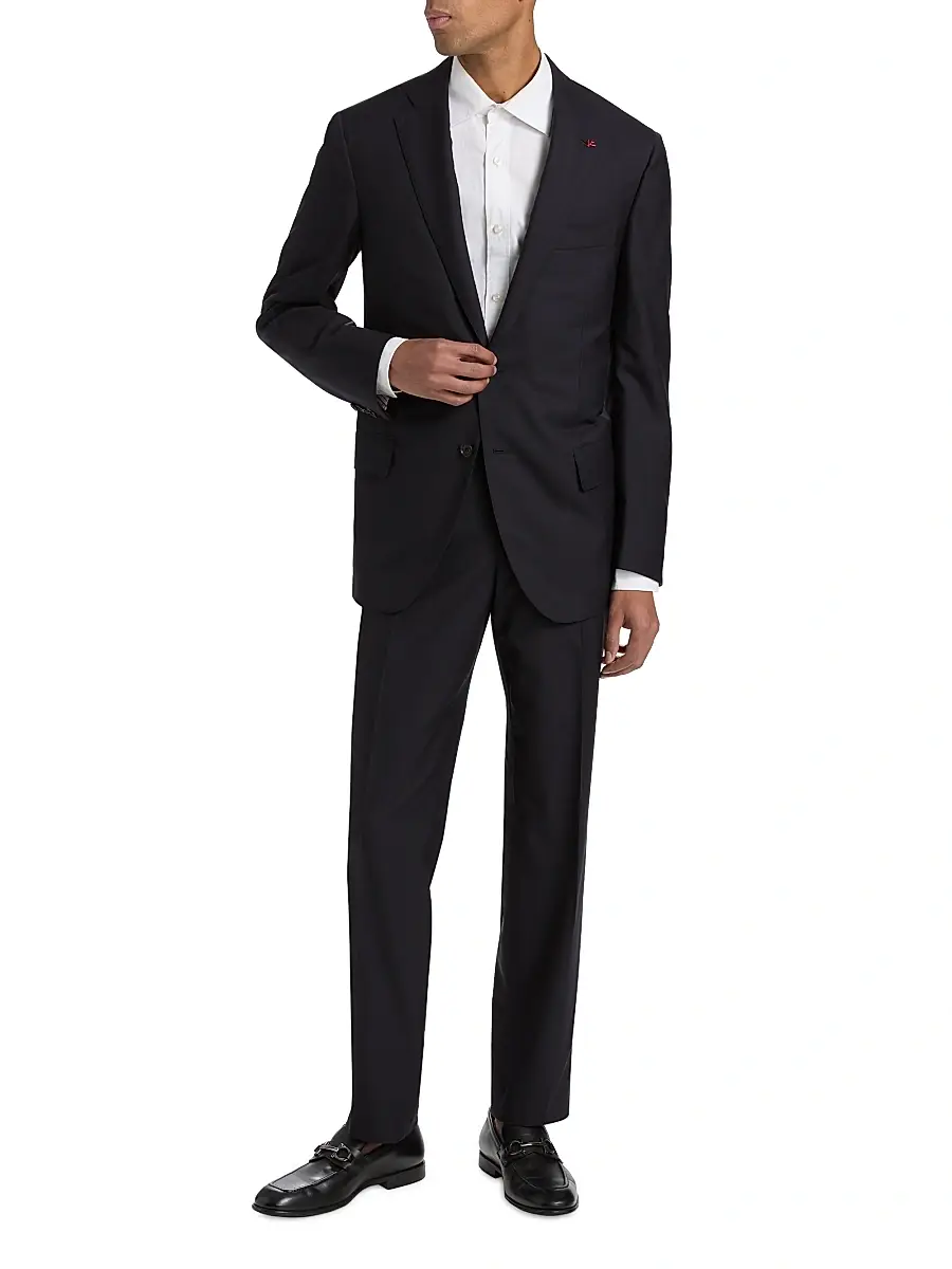 Isaia Men's Sanita Wool Suit | Thumbnail 3