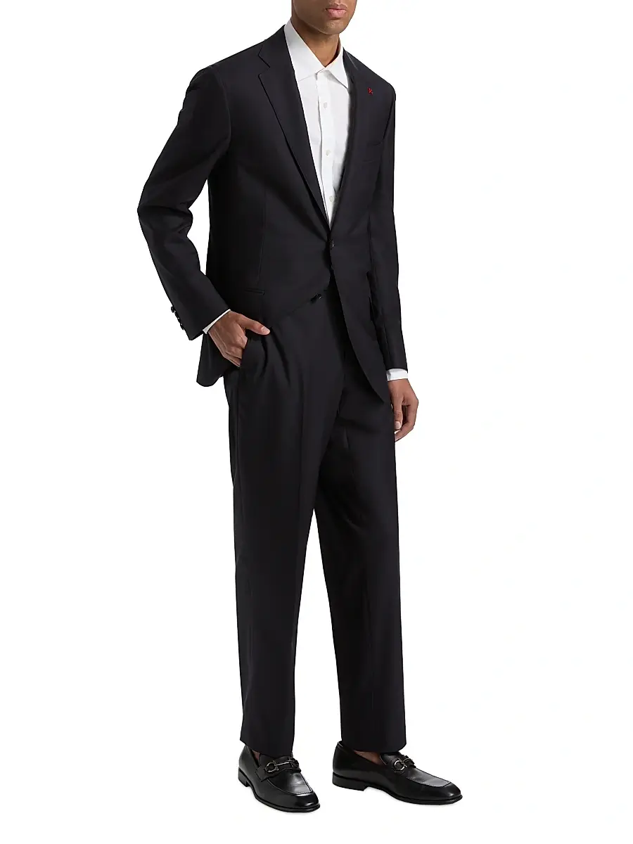Isaia Men's Sanita Wool Suit | Thumbnail 4