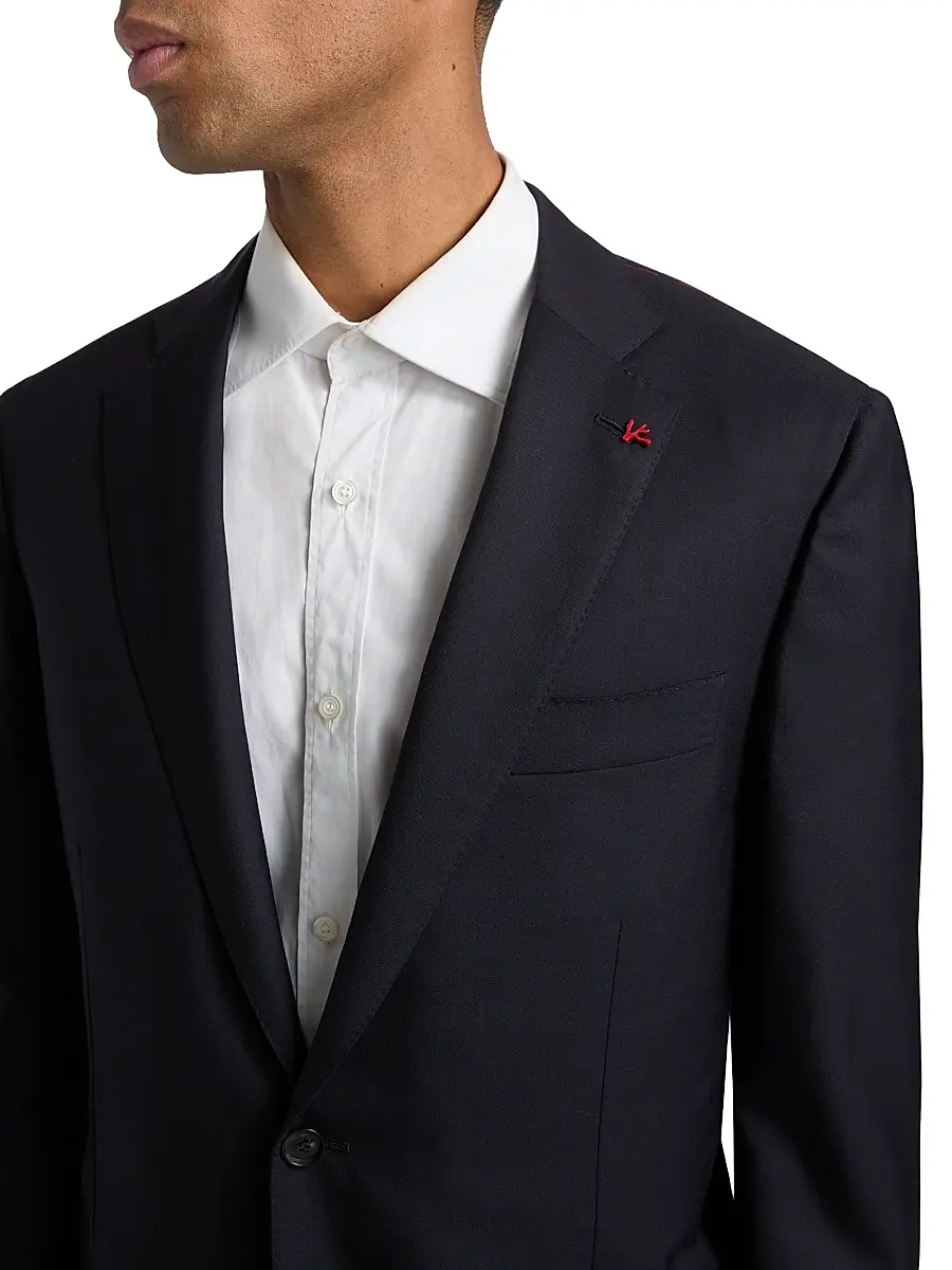 Isaia Men's Sanita Wool Suit | Thumbnail 6