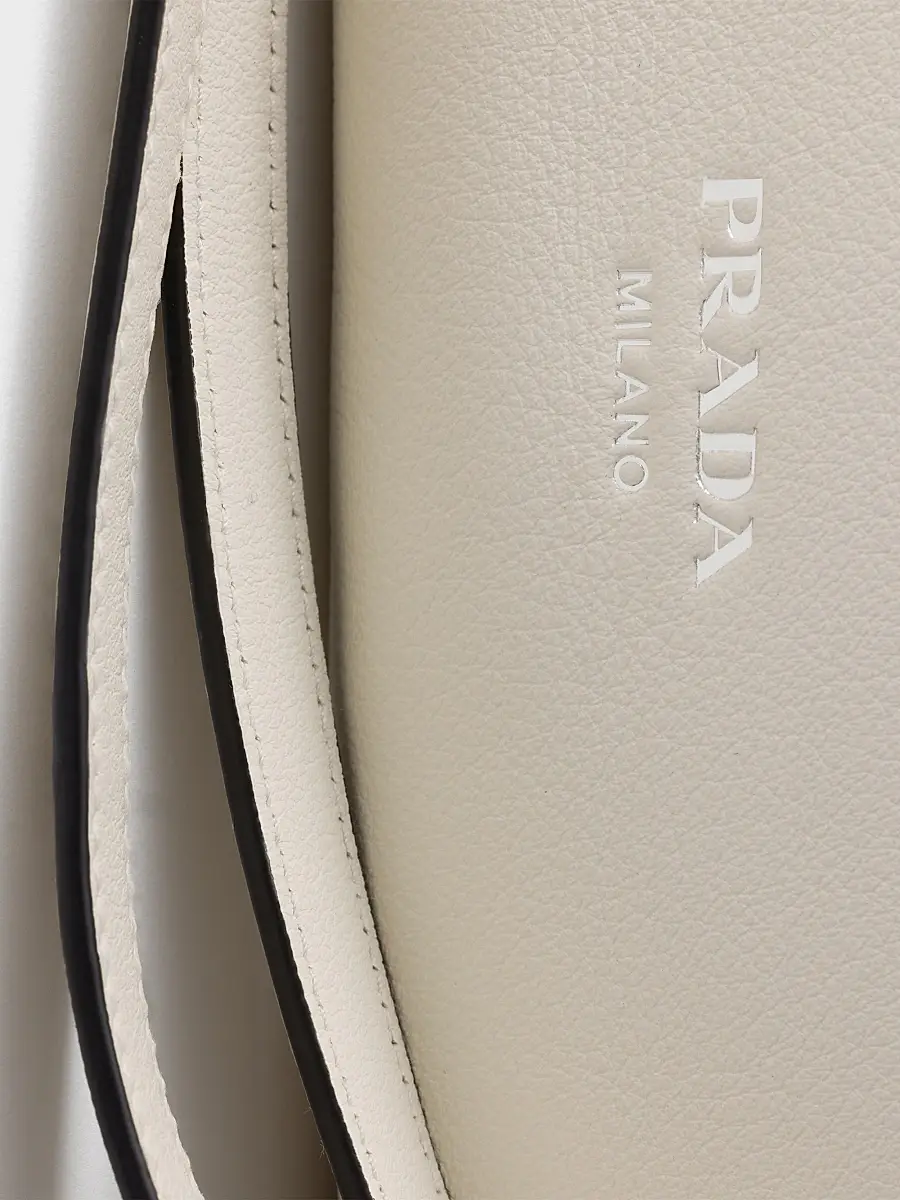 Prada Women's Leather Shoulder Bag - White | Thumbnail 7 Prada Women's Leather Shoulder Bag - White | Thumbnail 7