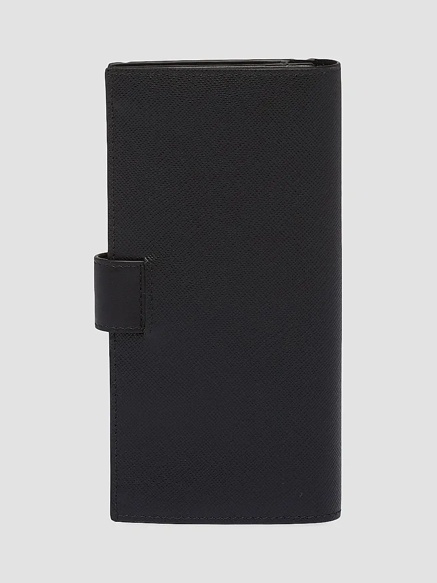Prada Women's Large Saffiano and Leather Wallet - Black | Thumbnail 3 Prada Women's Large Saffiano and Leather Wallet - Black | Thumbnail 3