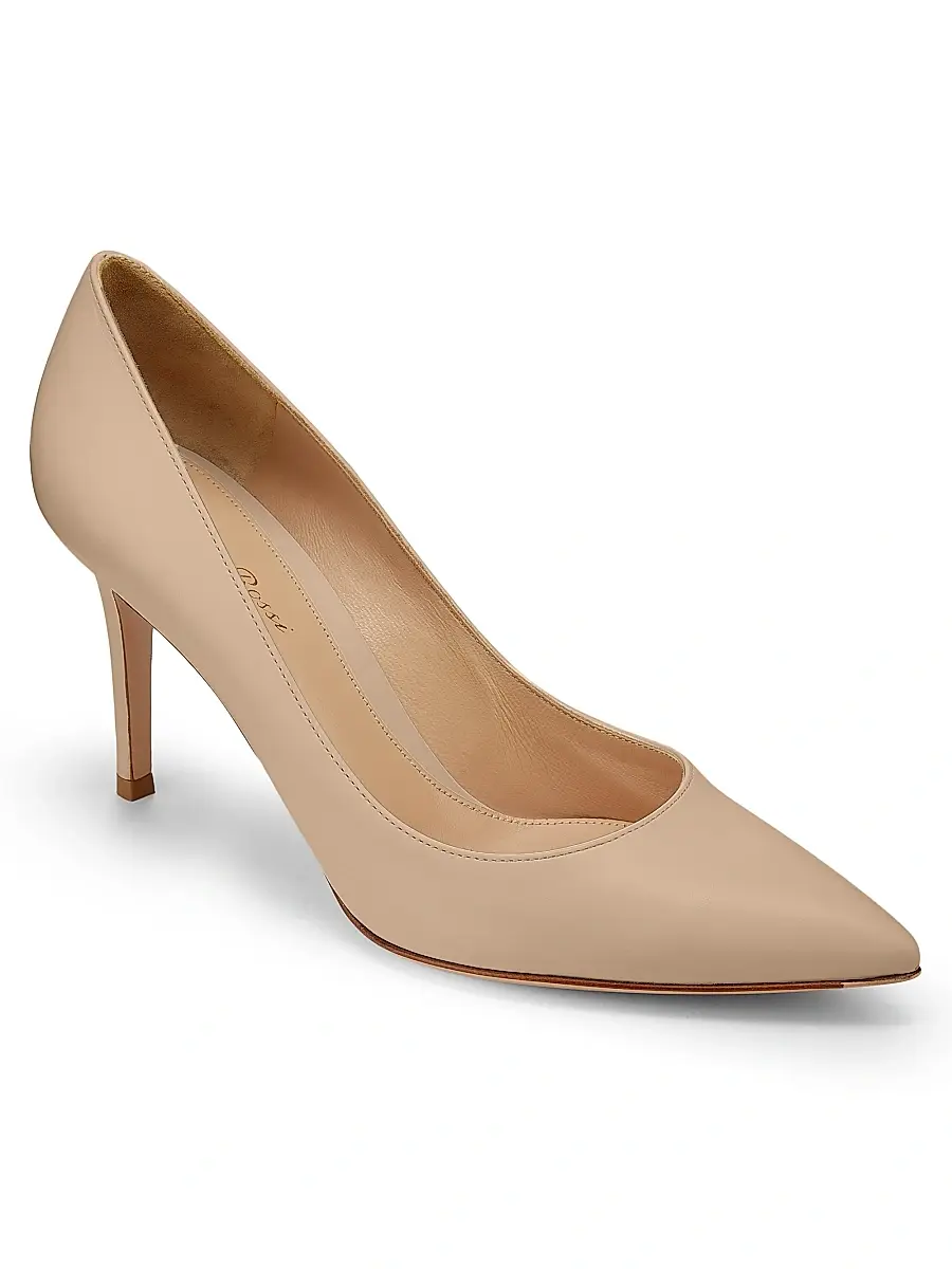 Gianvito Rossi Women's 85MM Leather Stiletto Heel Pumps | Thumbnail 2 Gianvito Rossi Women's 85MM Leather Stiletto Heel Pumps | Thumbnail 2