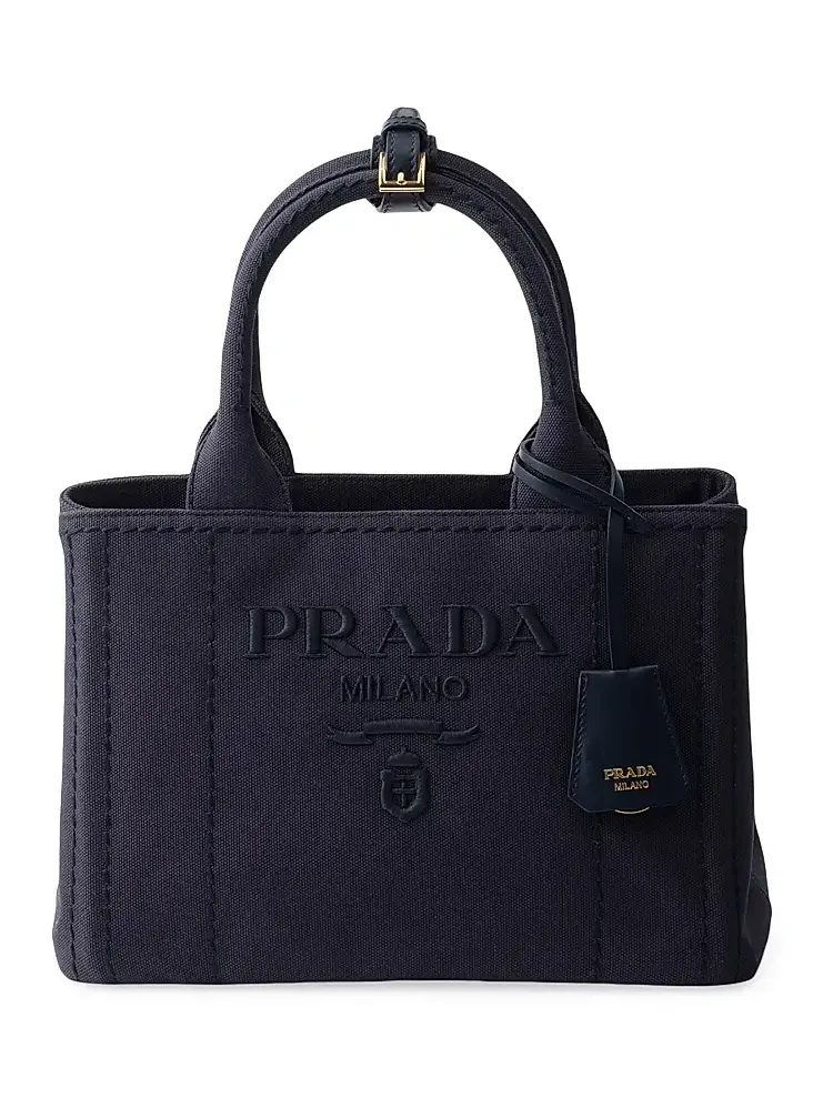 Women's Jardinière Small Cotton Canvas Top Handle Bag Women's Jardinière Small Cotton Canvas Top Handle Bag