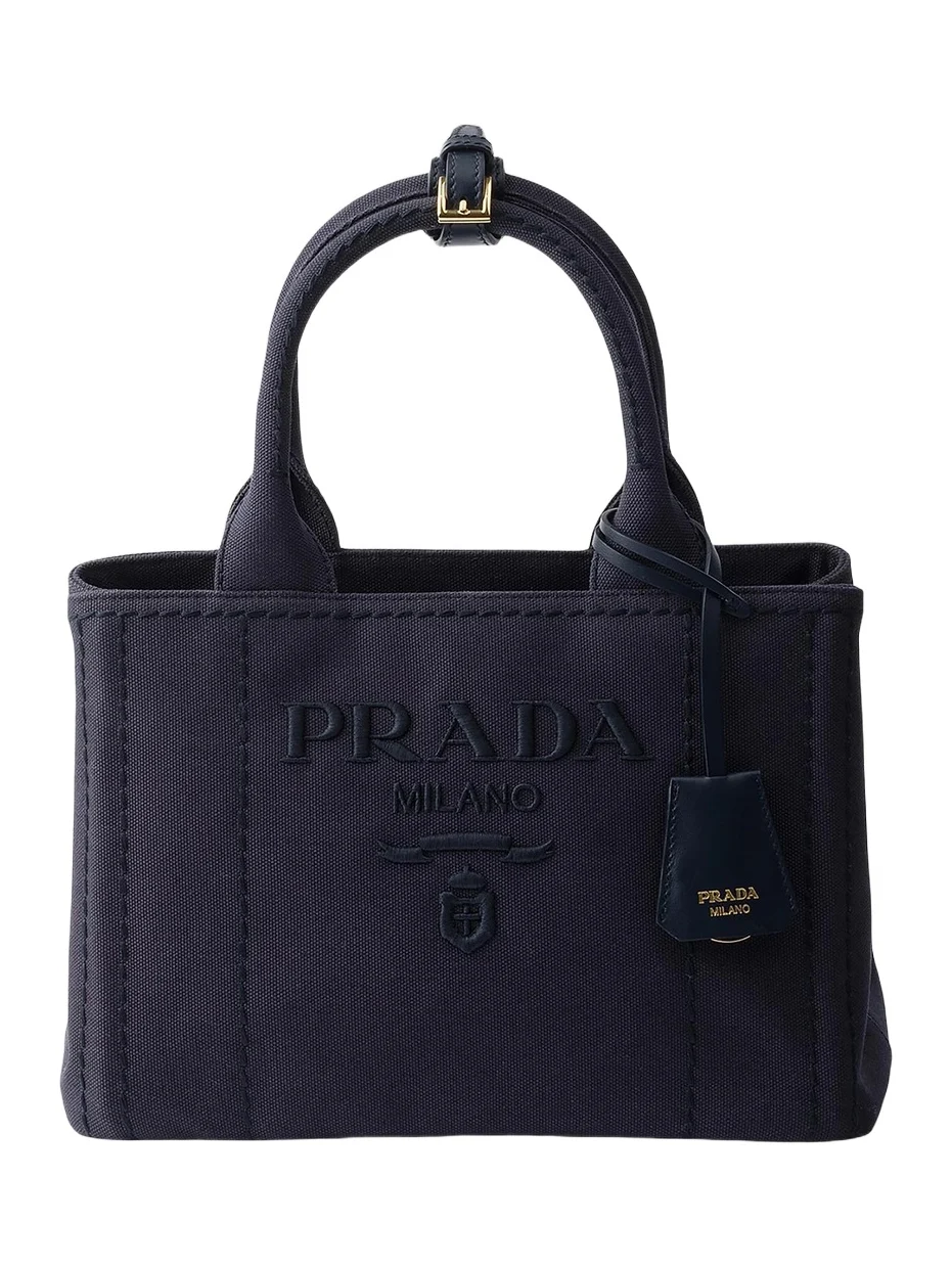 Women's Jardinière Small Cotton Canvas Top Handle Bag
