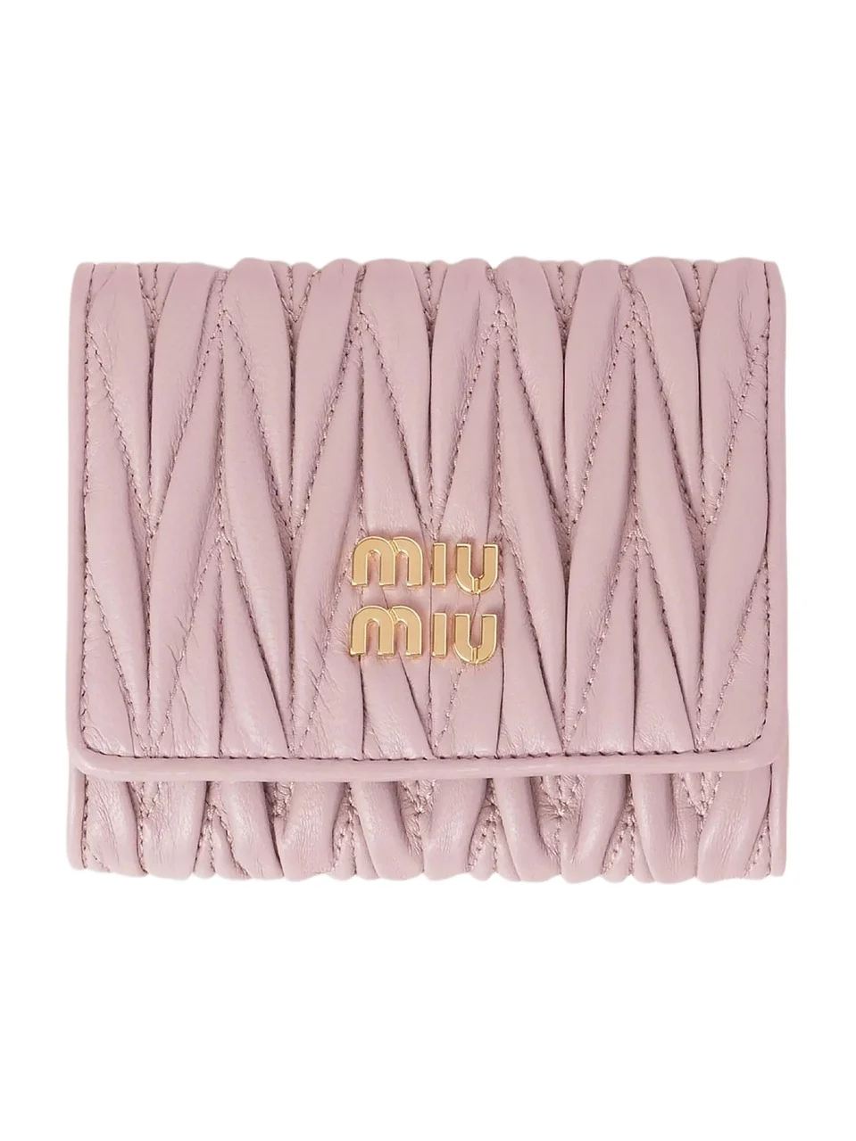 Miu Miu Women's Small Matelasse Nappa Leather Wallet