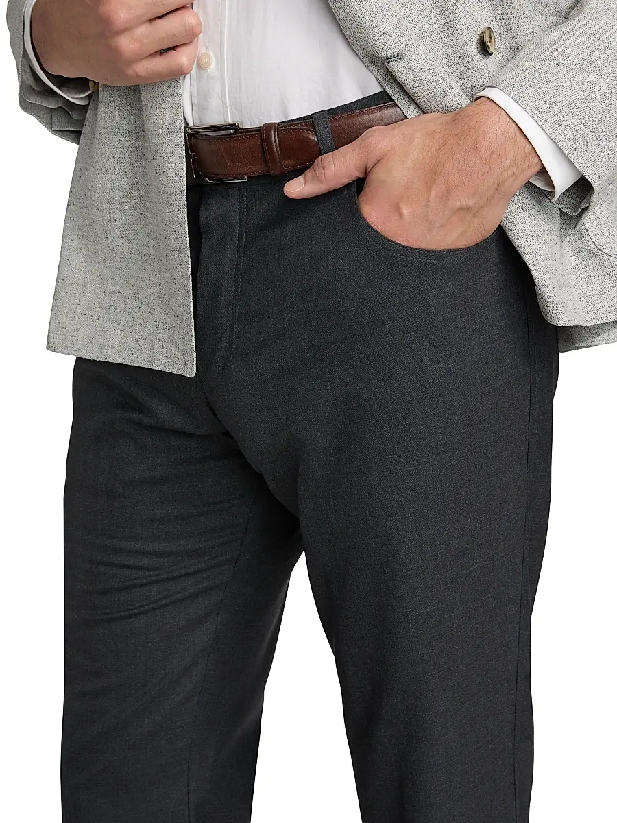 PT Torino Men's Deluxe Super Wool 5-Pocket Pants | Thumbnail 6 PT Torino Men's Deluxe Super Wool 5-Pocket Pants | Thumbnail 6