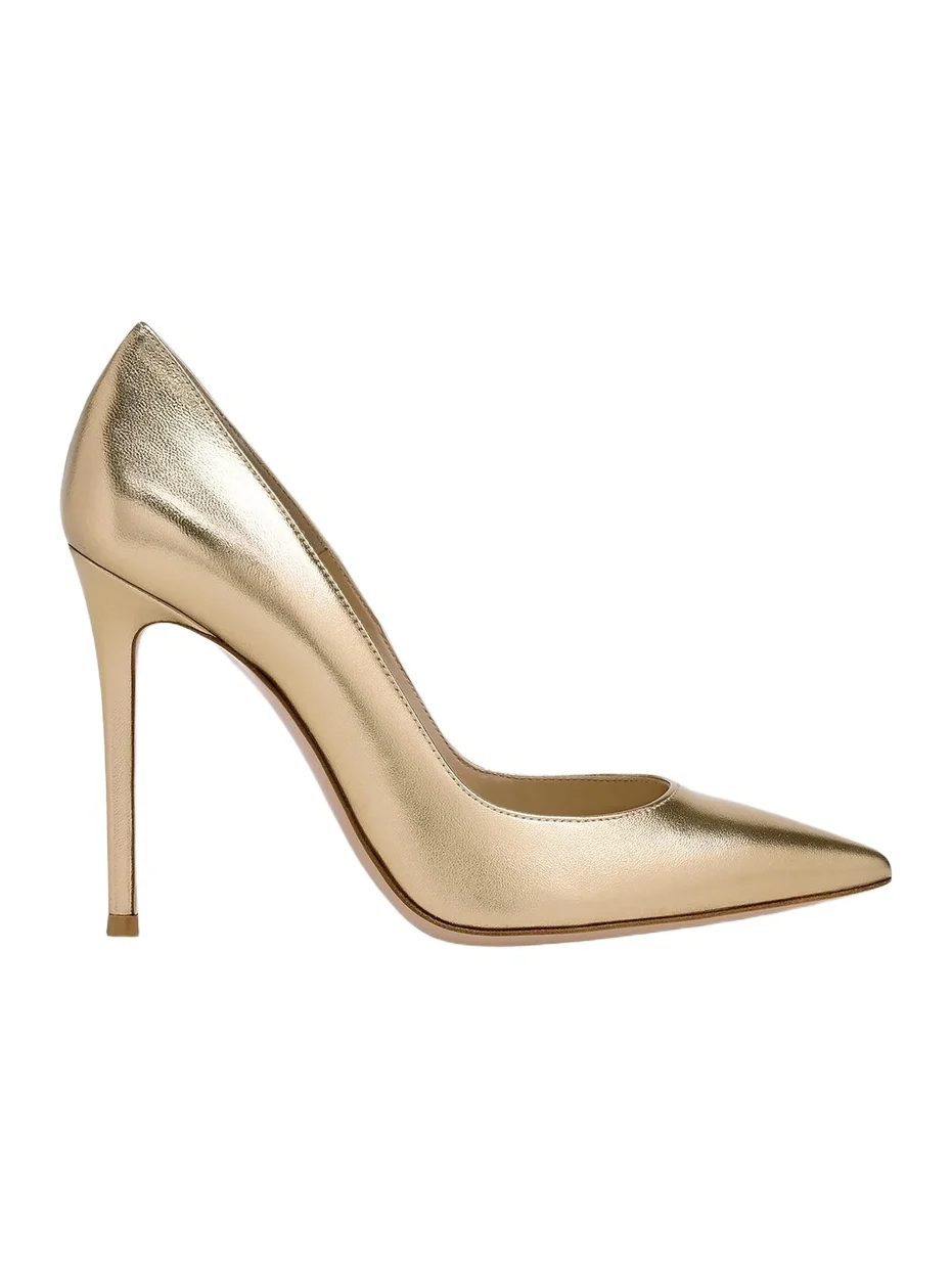 Women's 105MM Metallic Leather Pumps