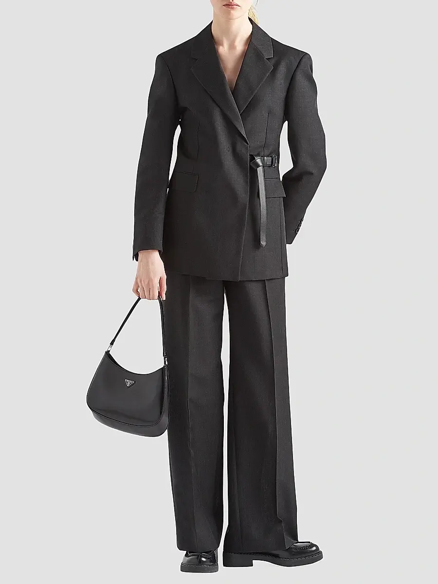 Prada Women's Cleo Brushed Leather Shoulder Bag | Thumbnail 2