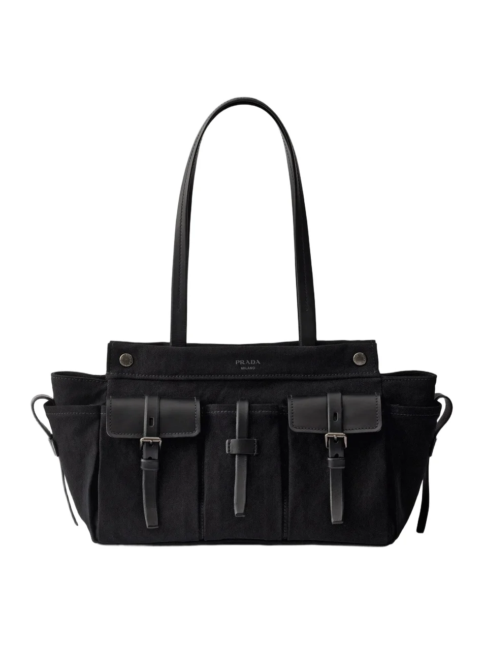 Women's Route Large Canvas and Leather Tote Bag Women's Route Large Canvas and Leather Tote Bag