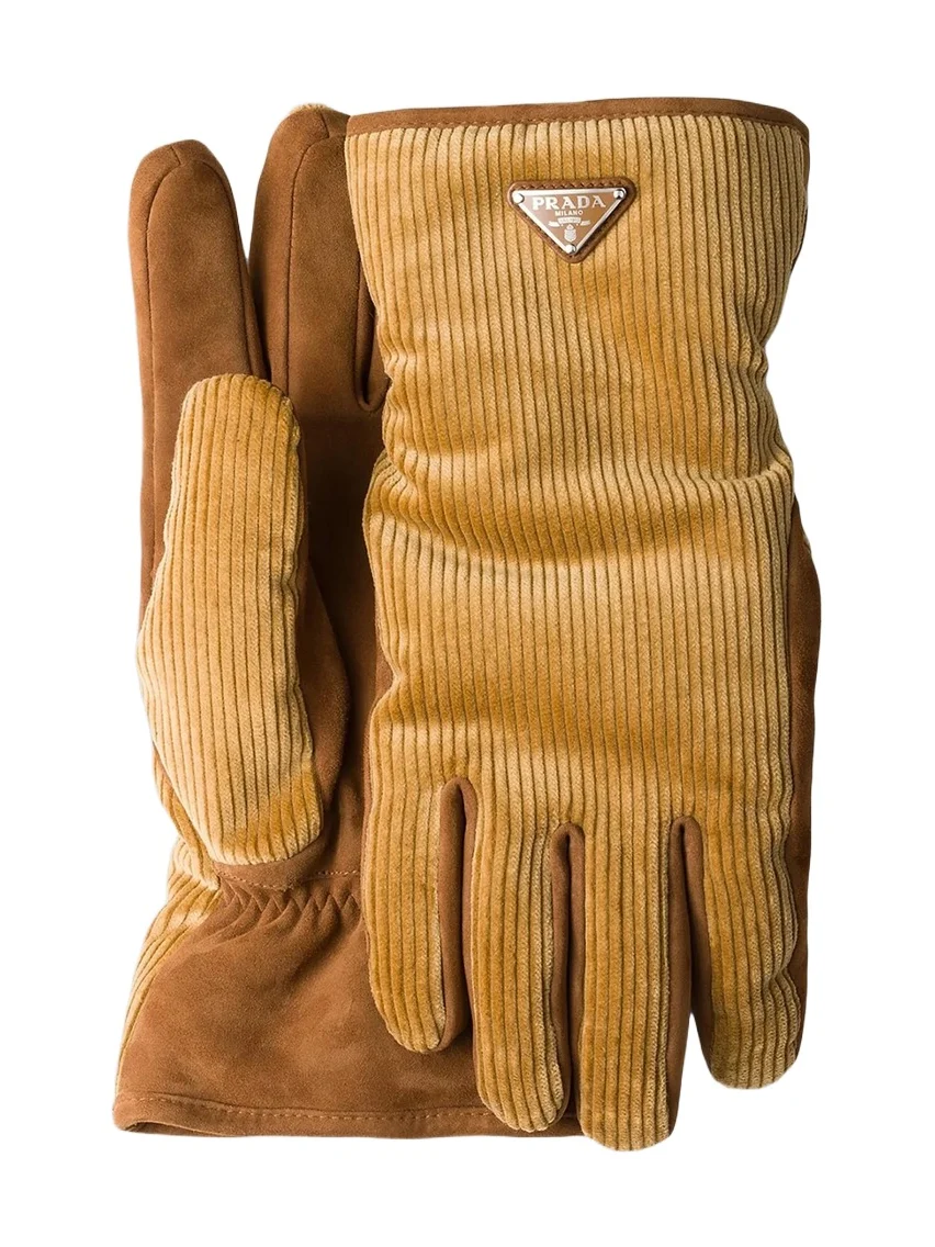 Prada Men's Corduroy Gloves