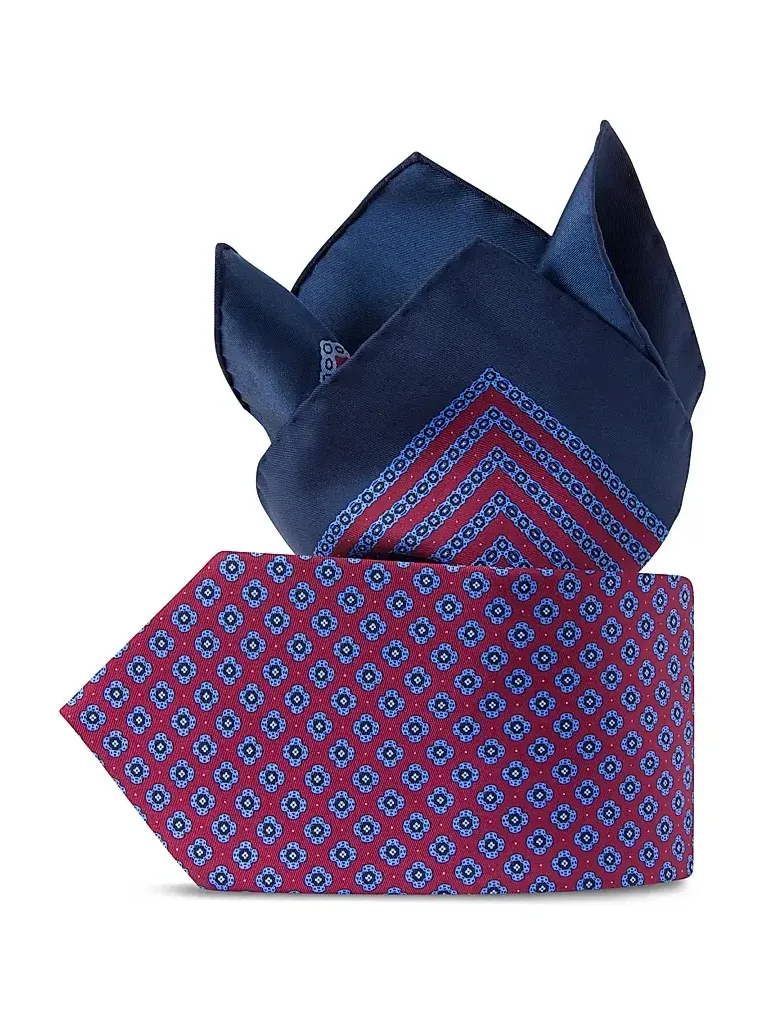 Men's Luxury Printed Silk Tie Set
