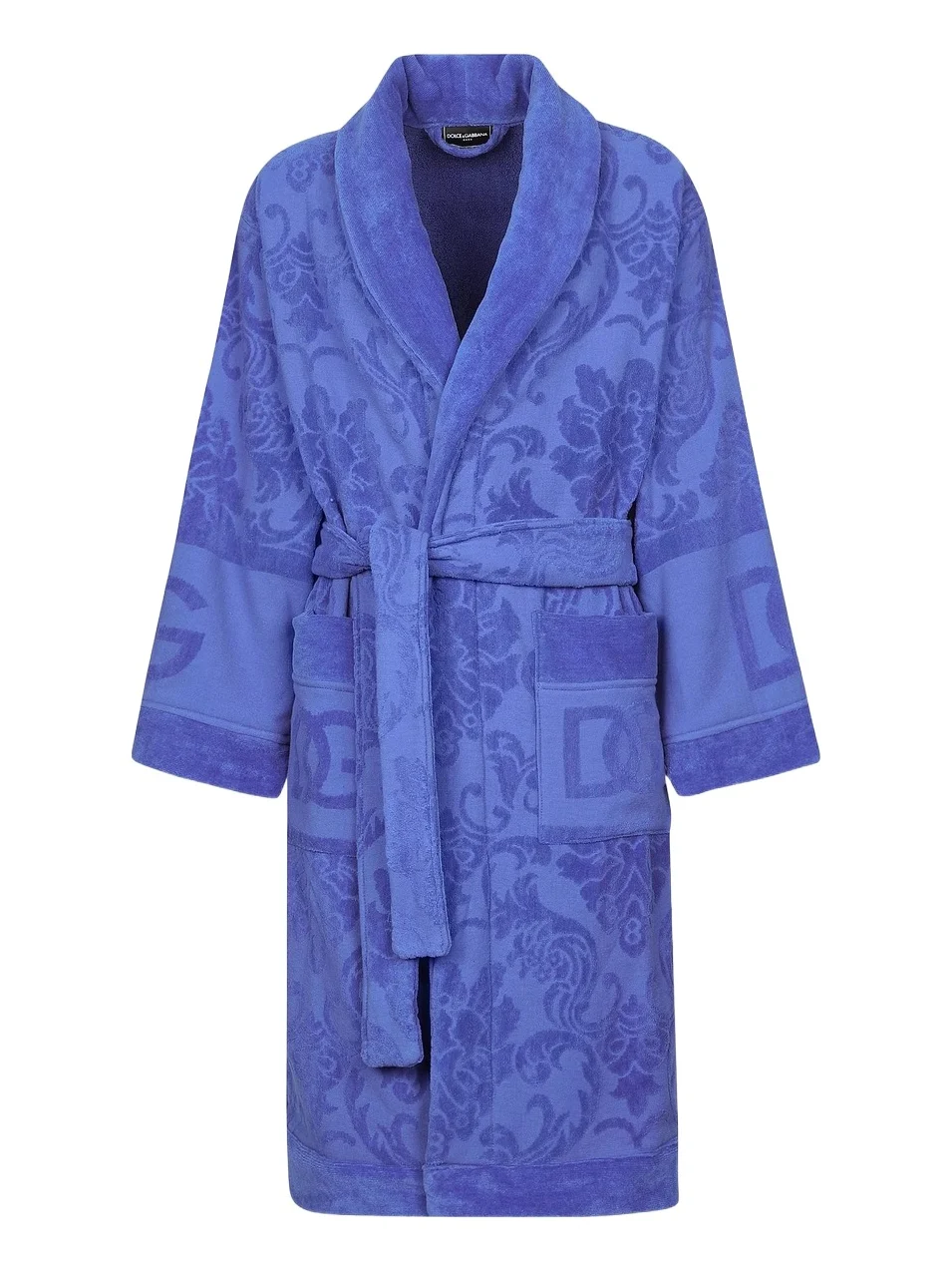 Men's Jacquard Logo Bath Robe
