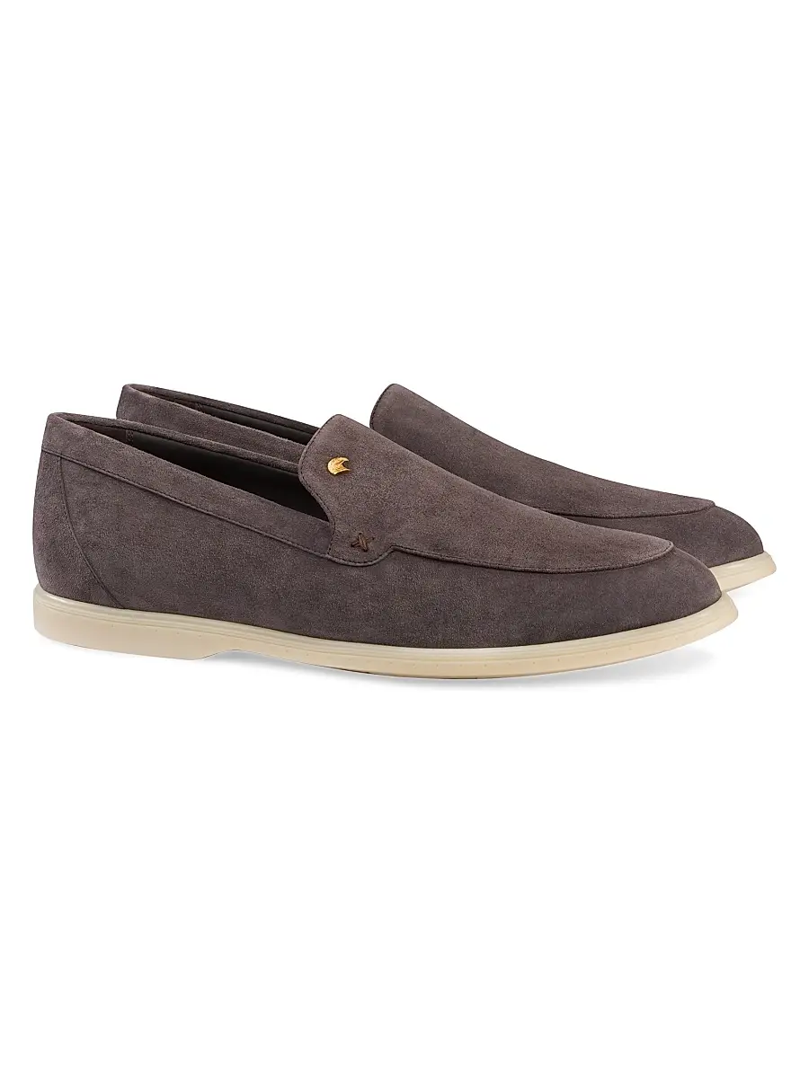 Stefano Ricci Men's Suede Slip-On Loafers | Thumbnail 2 Stefano Ricci Men's Suede Slip-On Loafers | Thumbnail 2