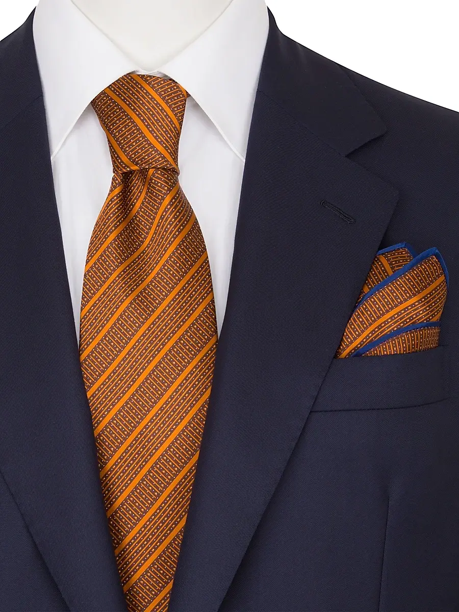 Stefano Ricci Men's Luxury Printed Silk Tie Set | Thumbnail 2