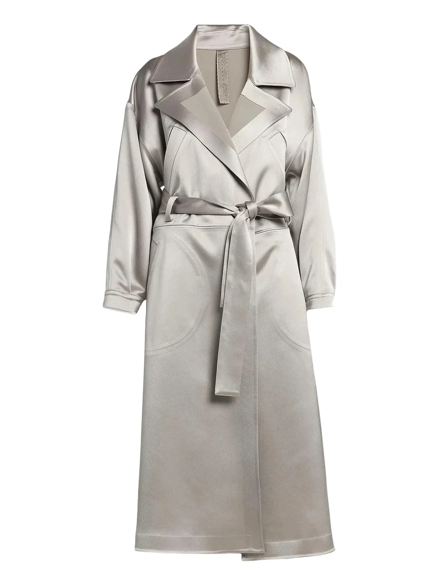 Giorgio Armani Women's Satin Oversized Trench Coat