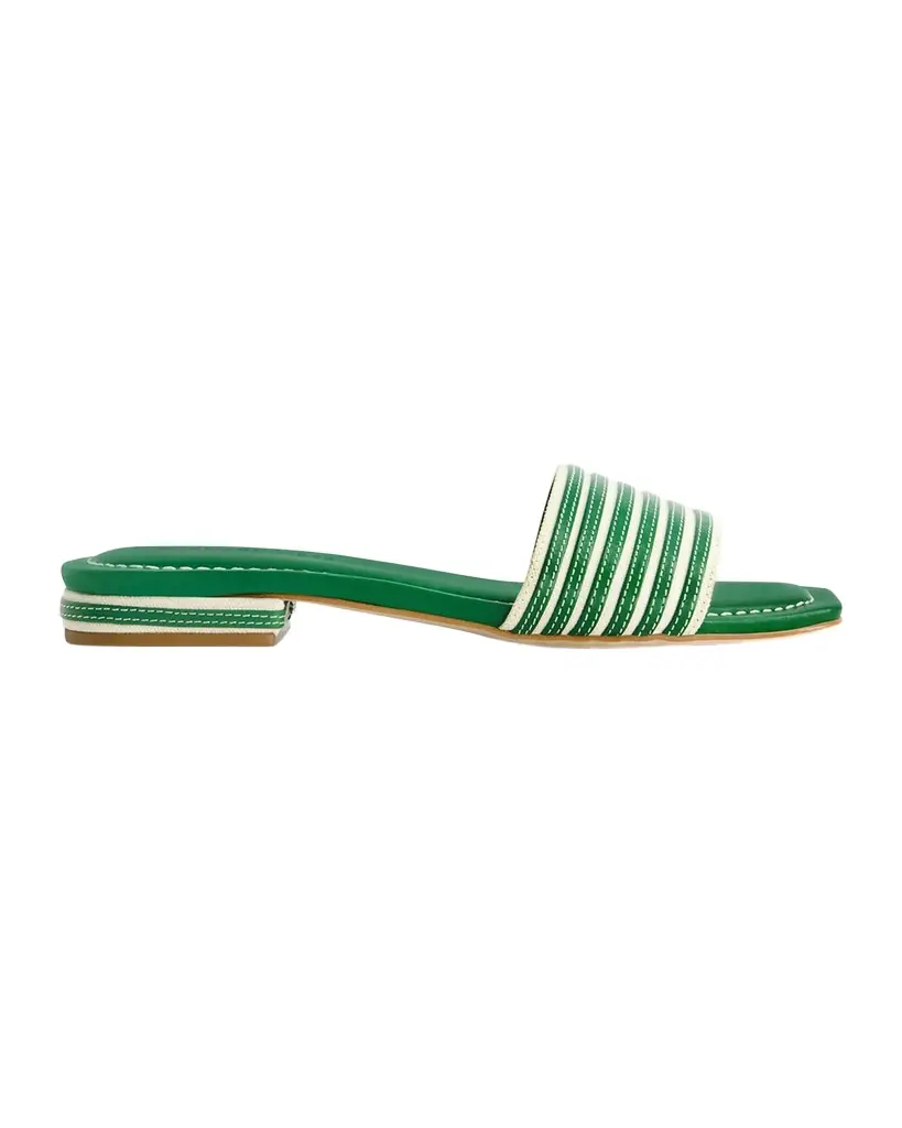 Bernardo 1946 Myko Bicolor Flat Slide Sandals | Image 1 Bernardo 1946 Myko Bicolor Flat Slide Sandals | Image 1