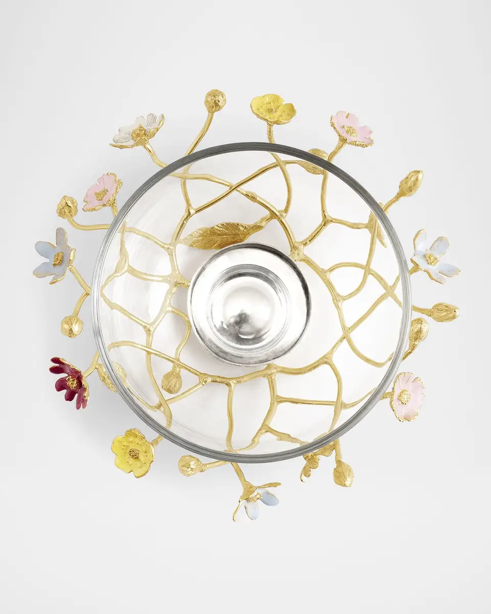 Michael Aram Wildflowers Small Glass Bowl | Thumbnail 3