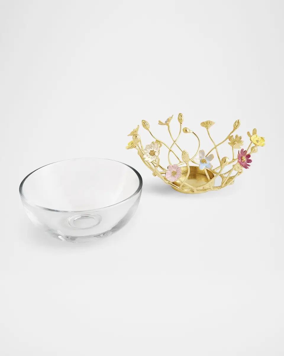 Michael Aram Wildflowers Small Glass Bowl | Thumbnail 4