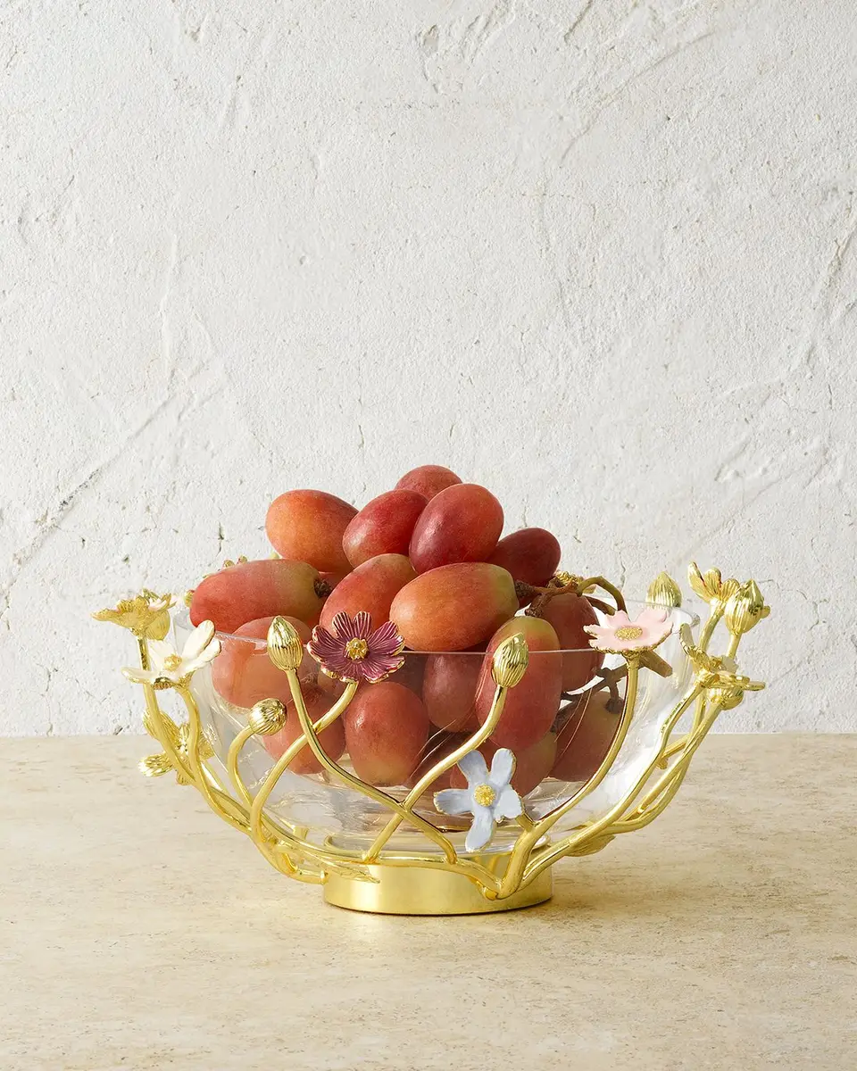 Michael Aram Wildflowers Small Glass Bowl | Thumbnail 5