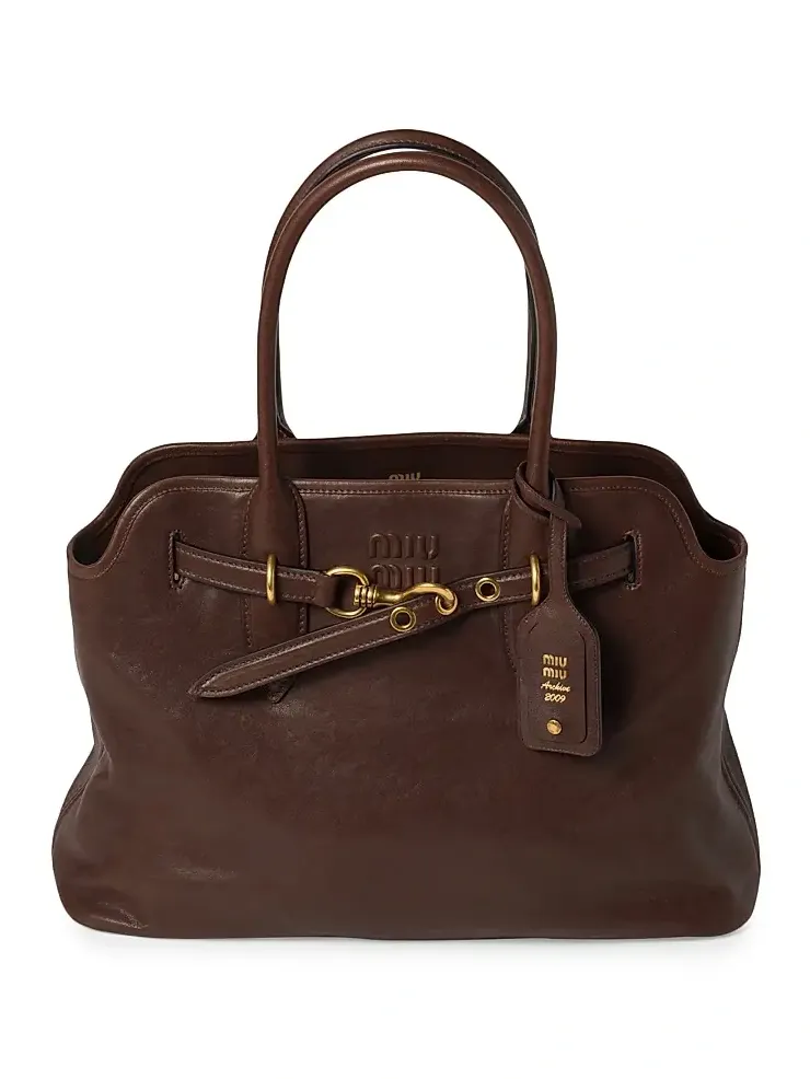 Women's Aventure Nappa Leather Shoulder Bag Women's Aventure Nappa Leather Shoulder Bag