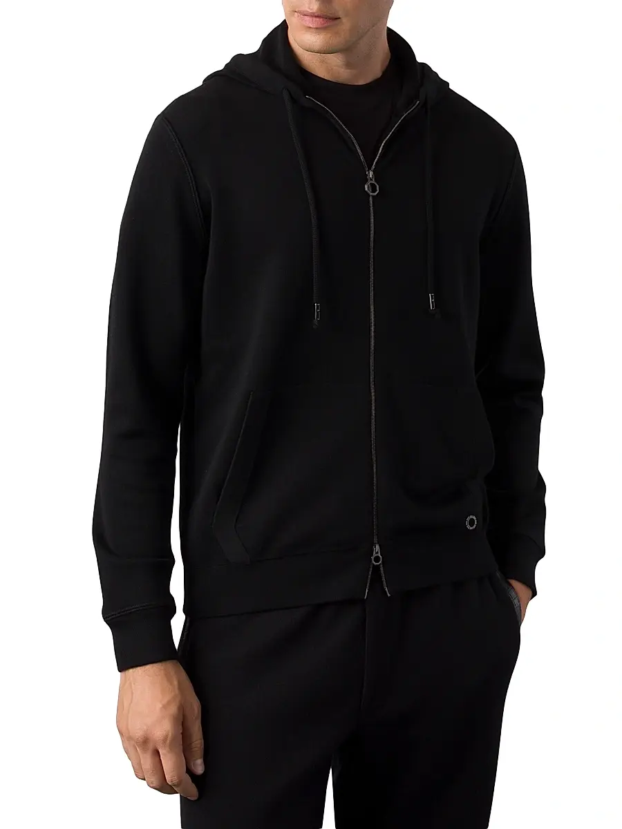 Stefano Ricci Men's Alpha Yarn Cashmere Jogging Blouson Sweater | Thumbnail 2