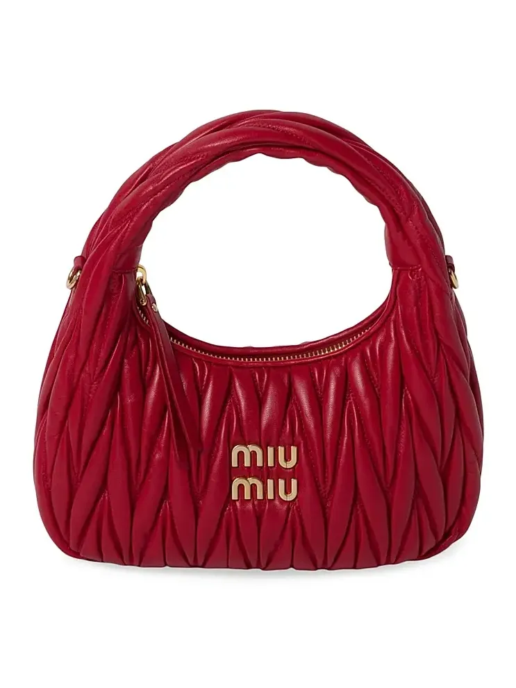 Women's Wander Matelassé Nappa Leather Hobo Bag Women's Wander Matelassé Nappa Leather Hobo Bag