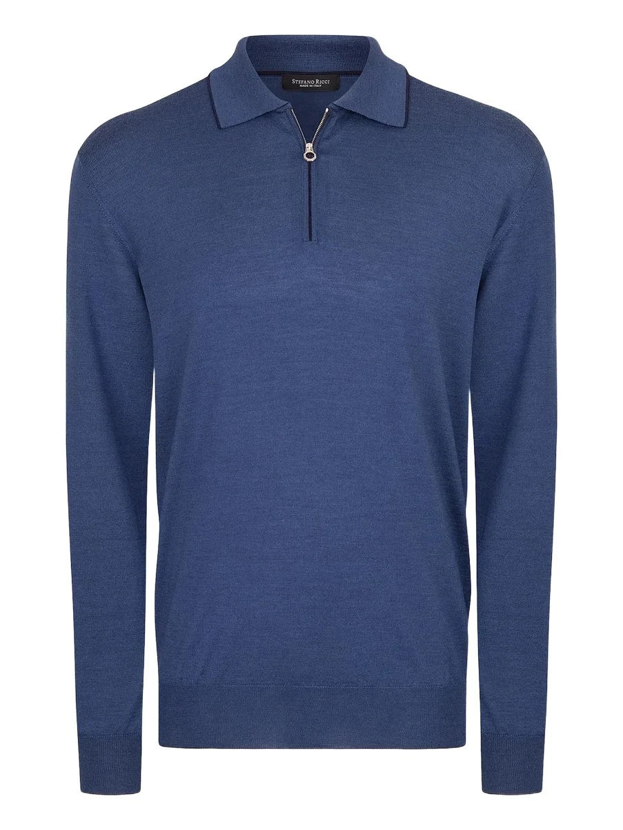 Stefano Ricci Men's Zip Polo Shirt