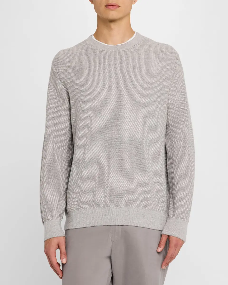 Vince Men's Geometric Jacquard Sweater | Thumbnail 4