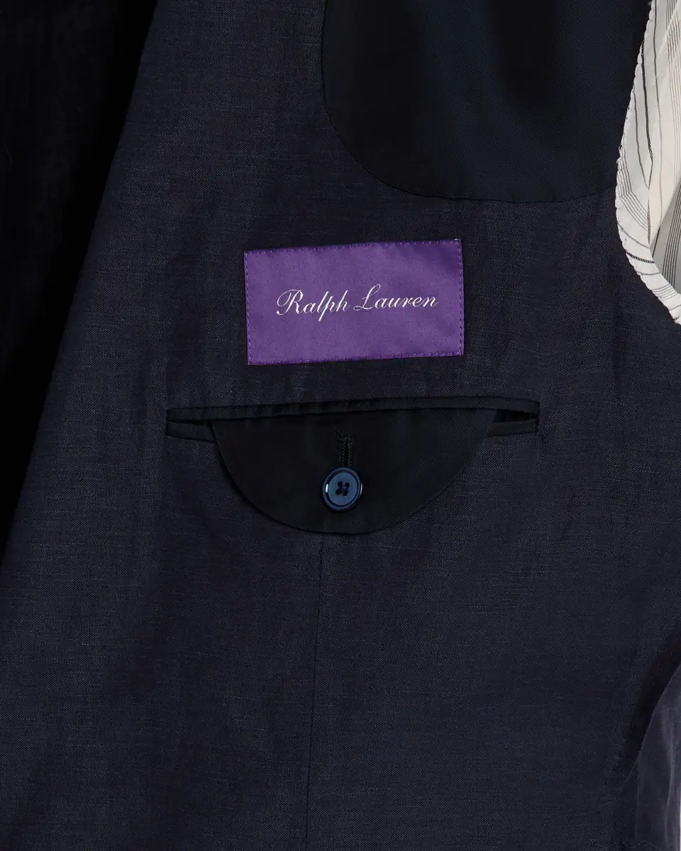 Ralph Lauren Purple Label Men's Kent Hand-Tailored Silk-Linen Jacket | Thumbnail 5 Ralph Lauren Purple Label Men's Kent Hand-Tailored Silk-Linen Jacket | Thumbnail 5